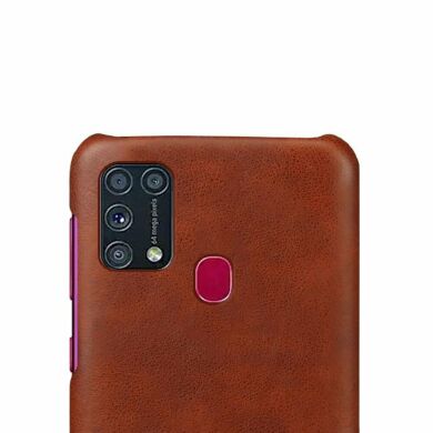 Защитный чехол KSQ Leather Cover для Samsung Galaxy M31 (M315) - Brown