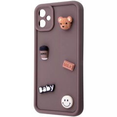 Защитный чехол Pretty Things Case для Samsung Galaxy A06 (A065) - Brown / Bear