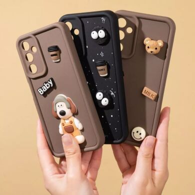 Защитный чехол Pretty Things Case для Samsung Galaxy A06 (A065) - Brown / Rabbit