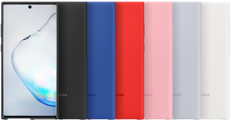 Захисний чохол Silicone Cover для Samsung Galaxy Note 10+ (N975)	 EF-PN975TWEGRU - White