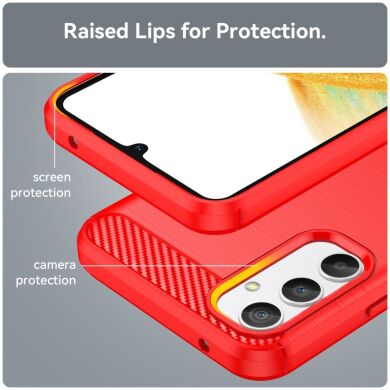 Захисний чохол UniCase Carbon для Samsung Galaxy A34 (A346) - Red