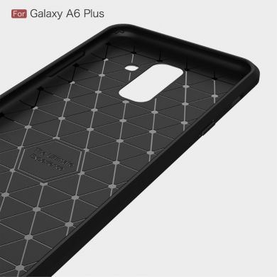 Захисний чохол UniCase Carbon для Samsung Galaxy A6+ 2018 (A605) - Black
