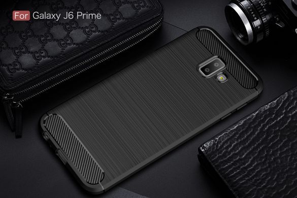Защитный чехол UniCase Carbon для Samsung Galaxy J6+ (J610) - Black