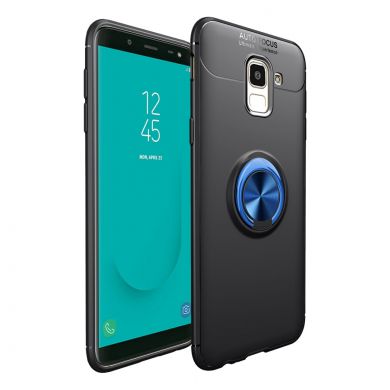 Защитный чехол UniCase Magnetic Ring для Samsung Galaxy J6 2018 (J600) - Black / Blue
