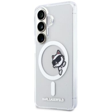 Захисний чохол Karl Lagerfeld IML Peekaboo MagSafe для Samsung Galaxy S26 (KLHMS26S6HCPSCT) - Clear