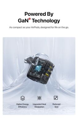 Мережевий зарядний пристрій Baseus EnerFill FE22 70W (2Type-C + USB) E0123500 - Black