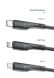 Кабель ESSAGER Rousseau USB to Type-C (3A, 1m) EXCT-LS01 - Black