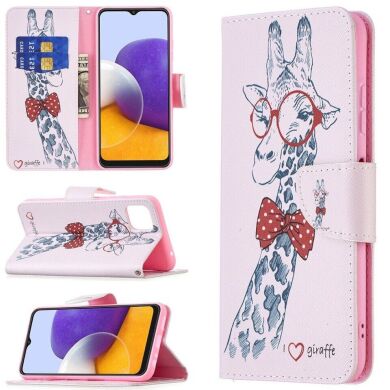 Чохол-книжка Deexe Color Wallet для Samsung Galaxy A22 5G (A226) - Giraffe