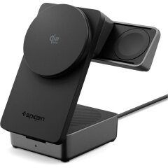 Беспроводное зарядное устройство Spigen Foldable Wireless Charger Stand (Mag Fit) 25W QI2.2 (ACH10398) - Black