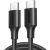 Кабель UGREEN US286 Type-C to Type-C 60W (3A, 1m) 50997 - Black