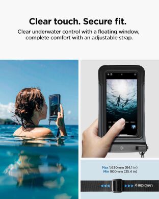 Комплект вологозахисних чохлів Spigen (SGP) A611P Universal Waterproof Case (ACS09348) - Matte Black