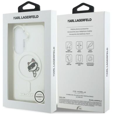 Захисний чохол Karl Lagerfeld IML Peekaboo MagSafe для Samsung Galaxy S26 (KLHMS26S6HCPSCT) - Clear