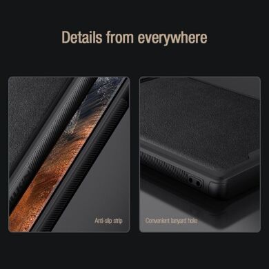 Захисний чохол NILLKIN CamShield Leather Case для Samsung Galaxy S22 Ultra (S908) - Green