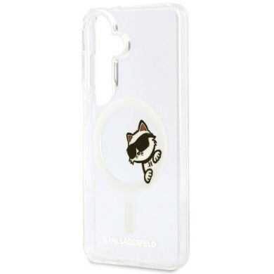 Захисний чохол Karl Lagerfeld IML Peekaboo MagSafe для Samsung Galaxy S26 (KLHMS26S6HCPSCT) - Clear