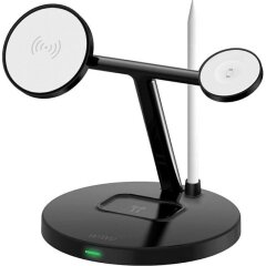 Беспроводное зарядное устройство WIWU Wi-W032 Magnetic 4 in 1 (15W) - Black