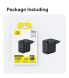 Мережевий зарядний пристрій Baseus EnerFill FE22 70W (2Type-C + USB) E0123500 - Black