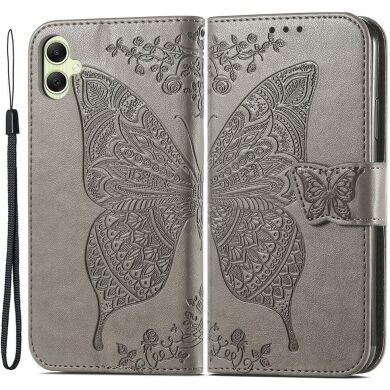 Чохол UniCase Butterfly Pattern для Samsung Galaxy A05 (A055) - Grey