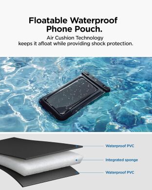 Комплект вологозахисних чохлів Spigen (SGP) A611P Universal Waterproof Case (ACS09348) - Matte Black