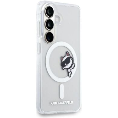Захисний чохол Karl Lagerfeld IML Peekaboo MagSafe для Samsung Galaxy S26 (KLHMS26S6HCPSCT) - Clear