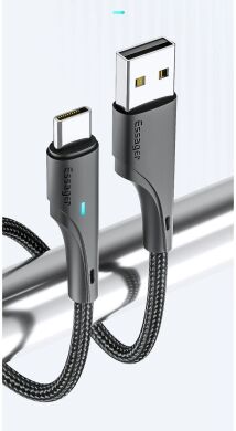 Кабель ESSAGER Rousseau USB to Type-C (3A, 1m) EXCT-LS01 - Black