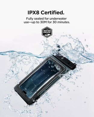 Комплект вологозахисних чохлів Spigen (SGP) A611P Universal Waterproof Case (ACS09348) - Matte Black