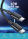 Кабель UGREEN US286 Type-C to Type-C 60W (3A, 1m) 50997 - Black. Фото 4 из 12