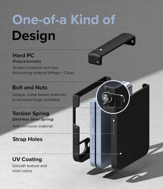 Защитный чехол Ringke Slim Hinge для Samsung Galaxy Flip 7 FE / Flip 6 (8809961788277) - Black