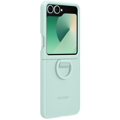Защитный чехол Silicone Case (FF) для Samsung Galaxy Flip 6 (EF-PF741TMEGUA) - Mint