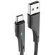Кабель ESSAGER Rousseau USB to Type-C (3A, 1m) EXCT-LS01 - Black