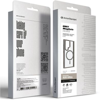 Захисний чохол ArmorStandart Unit MagSafe для Samsung Galaxy S25 Ultra (S938) - Titanium Grey