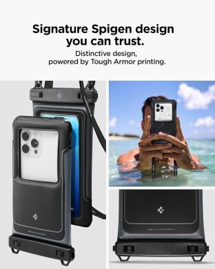 Комплект вологозахисних чохлів Spigen (SGP) A611P Universal Waterproof Case (ACS09348) - Matte Black