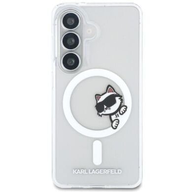 Захисний чохол Karl Lagerfeld IML Peekaboo MagSafe для Samsung Galaxy S26 (KLHMS26S6HCPSCT) - Clear
