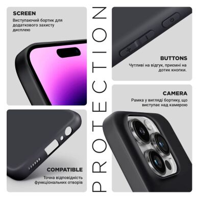 Силиконовый (TPU) чехол ArmorStandart Matte Slim Fit для Samsung Galaxy A07 (A075) - Black