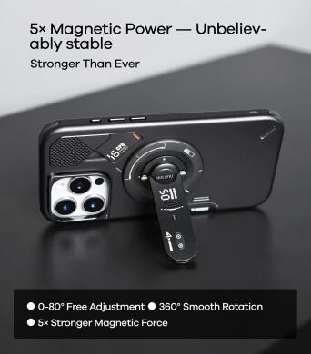 Магнітний тримач AULUMU G05 Air Next-Gen Hi-Per Magnetic Stand - Black