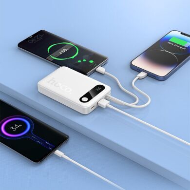Внешний аккумулятор Hoco J171 Edge 22.5W + PD20W (10000mAh) + кабель Type-C + Lightning - Black