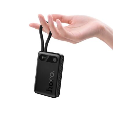 Внешний аккумулятор Hoco J171 Edge 22.5W + PD20W (10000mAh) + кабель Type-C + Lightning - Black