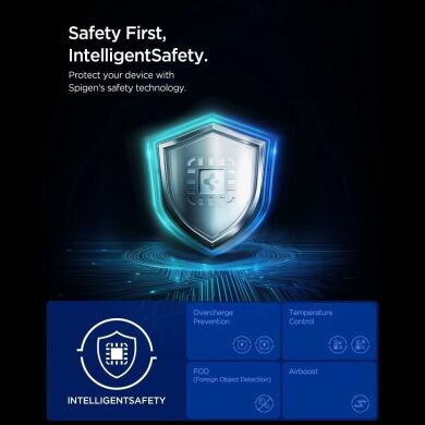 Беспроводное зарядное устройство Spigen Foldable Wireless Charger Stand (Mag Fit) 25W QI2.2 (ACH10398) - Black