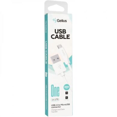 Кабель Gelius One GP-UC116 MicroUSB (2A, 2m) - White