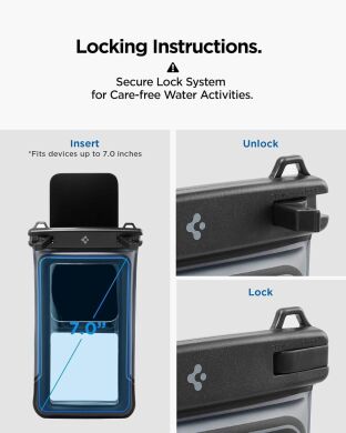Комплект вологозахисних чохлів Spigen (SGP) A611P Universal Waterproof Case (ACS09348) - Matte Black