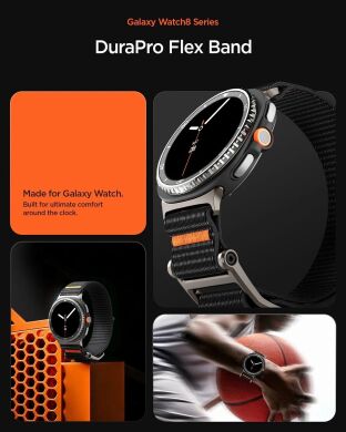 Ремешок Spigen (SGP) DuraPro Flex для Samsung Samsung Galaxy Watch 8 (40/44mm) / 8 Classic (AMP10116) - Black