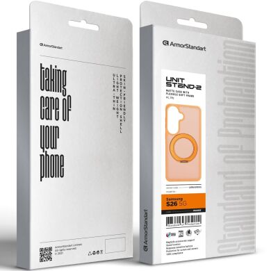 Защитный чехол ArmorStandart Unit Stand2 для Samsung Galaxy S26 (S942) - Orange