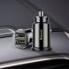 Автомобильное зарядное устройство BASEUS Grain Mini 3.1A Dual USB Smart Car Charger - Black. Фото 7 из 19