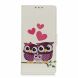Чехол Deexe Life Style Wallet для Samsung Galaxy A10s (A107) - Owls and Hearts. Фото 1 из 6