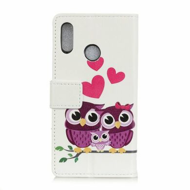 Чехол Deexe Life Style Wallet для Samsung Galaxy A10s (A107) - Owls and Hearts