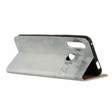 Чохол Deexe Life Style Wallet для Samsung Galaxy A20s (A207) - Cat Holding Heart and American Flag