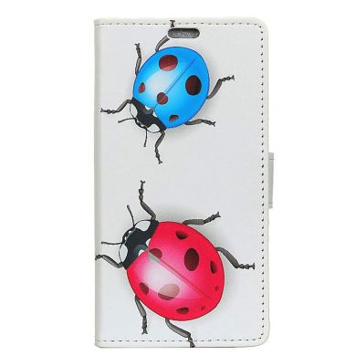 Чехол Deexe Life Style Wallet для Samsung Galaxy J2 Core (J260) - Colorful Ladybirds