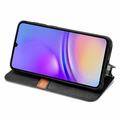 Чехол Deexe Rhombus Wallet для Samsung Galaxy A06 (A065) - Black