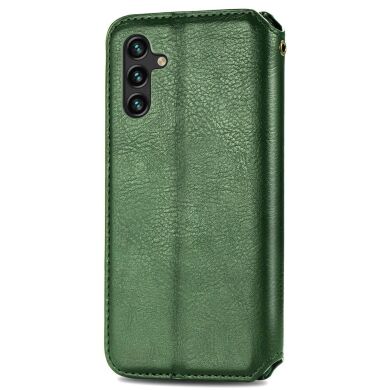 Чехол Deexe Rhombus Wallet для Samsung Galaxy A13 5G (A136) / A04s (A047) - Green