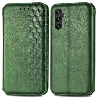 Чохол Deexe Rhombus Wallet для Samsung Galaxy A13 5G (A136) / A04s (A047) - Green