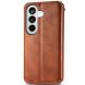 Чохол Deexe Rhombus Wallet для Samsung Galaxy A37 (A376) - Brown
